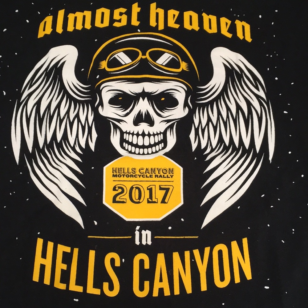 Motorcycle Tshirt for Hells Canyon Ride 2017